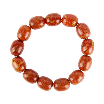 泗砭东圣正宗泗滨砭石米珠/椭圆/圆柱/空竹/竹节/柳叶手链顺丰特快发货 椭圆手链