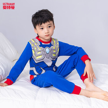 小驴车奥特曼衣服儿童睡衣迪迦赛罗春秋保暖童装棉质家居服套装儿童