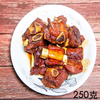 周庄特产酱排骨250克/盒装美味零食小吃下饭菜新鲜真空 排骨250克试吃