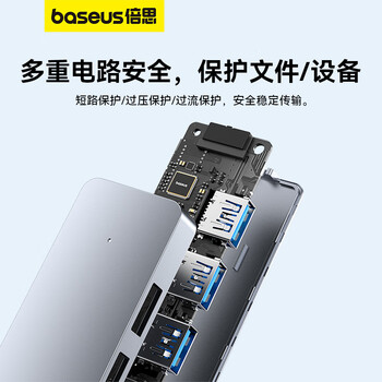 倍思USB3.0扩展坞拓展坞分线器HUB高速集线器转接头转换器通用USB接口华为联想笔记本电脑深空灰15CM 倍思USB3.0扩展坞拓展坞分线器HUB高速集线器转接头转换器通用USB接口华为联想笔记本电脑深空灰15CM
