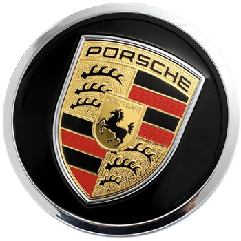 保时捷轮毂盖彩标卡宴macan帕拉梅拉718/911车轮盾徽中心标志改装