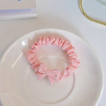 少女心奶油发绳网红ins风小皮筋甜美粉嫩小皮套女 奶油粉蝴蝶结小肠圈
