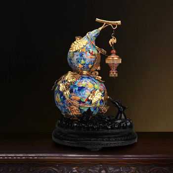 搜藏天下收藏品国礼景泰蓝宫灯葫芦中艺汇新店开业装饰文化创意摆件