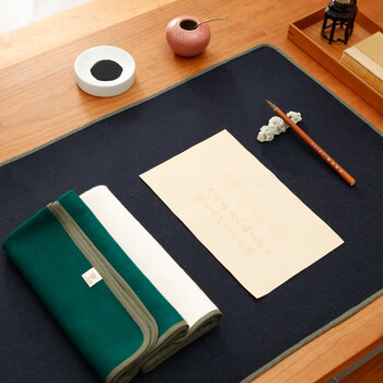 【全网低价】弘梅羊毛毛毡垫 毛笔书法国画毛垫布 文房四宝水洗包边不起球画毡子100*200cm蓝色 【全网低价】弘梅羊毛毛毡垫 毛笔书法国画毛垫布 文房四宝水洗包边不起球画毡子100*200cm蓝色