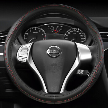 博紫适用20112012201320142015年款日产新逍客汽车真皮方向盘头层牛皮