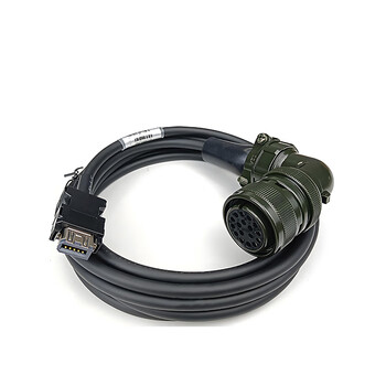 荣视通 三菱数控编码器线【CNP3EZ-3P-*M-L/H】 弯头8米 黑色超柔拖链线-H RST-CA117