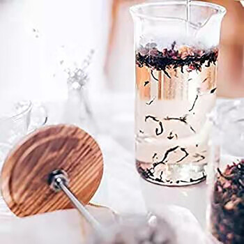 HARIO原装进口法压壶橄榄木咖啡壶茶壶冲茶器咖啡过滤网300ML