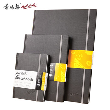 蒙玛特(Mont Marte)a5素描本80张 美术加厚彩铅本儿童画画手绘本速写写生画本 学生绘画记事本笔记本MSB0091 速写 马克笔绘画