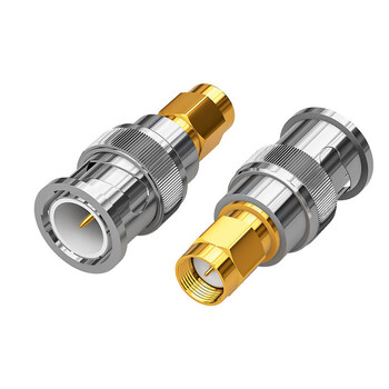 福为胜（FUWEISHENG）SMA公头内螺内针转BNC公头转接头 射频连接器50Ω 频率0-6Hz 2个装 FWS-SMA/BNC-JJ
