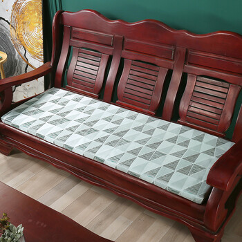 木头沙发凉席坐垫 夏季冰丝实木沙发垫夏天款空调凉席长条垫子老式