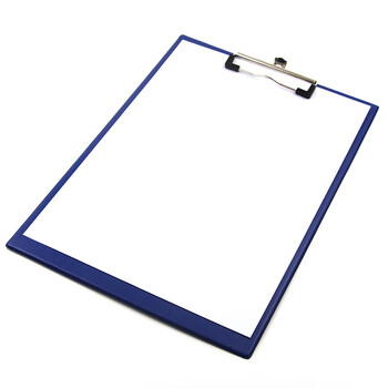 天章办公(TANGO)A4书写板夹/垫板/文件板夹/报告夹/菜单夹PVC全包胶书写垫板/蓝色1个