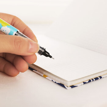 国誉(KOKUYO)轻薄野账本SOUSOU设计师联名旅行记事手账本笔记本子 4mm方格40张 日向取暖 WSG-NB1XY4-7