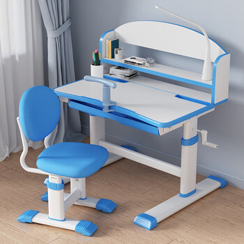 儿童学习桌 儿童学习桌小学生写字作业书桌家用简约小孩课桌椅可升降
