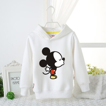 【新年特惠】米奇儿童大红色帽衫 男童女童加绒加厚米老鼠卫衣宝宝