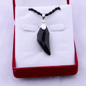 十尾带土水晶狼牙吊坠韩版饰品项链男女生520情人节礼物送男女友带扣