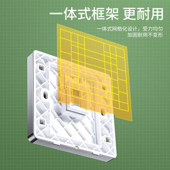 山泽网线网口网络面板 通用超五/六/七类模块加厚86型面板 适用电脑房间网络插座 一位灰色SZ-MB01H 山泽网线网口网络面板 通用超五/六/七类模块加厚86型面板 适用电脑房间网络插座 一位灰色SZ-MB01H
