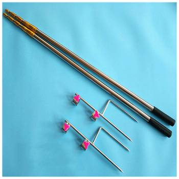 攀月星 加厚地插不锈钢网杆伸缩鸟杆撑网杆鸟网杆5米6米10米 8米2根