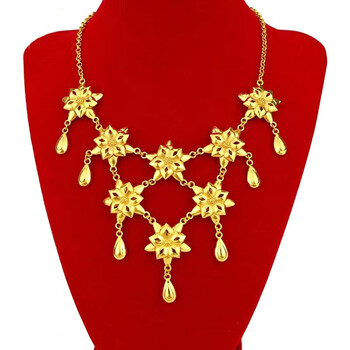 辉客映上沙金项链男女镀金婚庆结婚新娘金猪三金嫁娶仿真猪牌首饰陪嫁