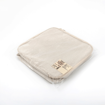 无印良品（MUJI）聚酯纤维棉麻混纺软盒/正方形/附盖/小 原色 长35×宽35×高16cm