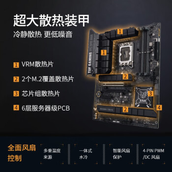 华硕TUF GAMING Z790-PRO WIFI 支持DDR5 CPU 14900K/14700K/13900K（Intel Z790/LGA 1700）