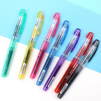 白金（PLATINUM）钢笔钢笔 PSQ-300C#21-F 粉色 学生练字书写 进口墨水笔透明笔杆0.3mm