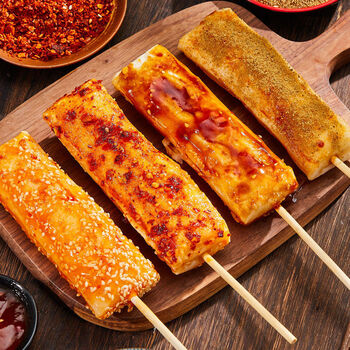 edo pack 脆皮年糕韩国炒年糕煎烤炸烧烤韩式甜辣酱摆摊小吃批发正宗