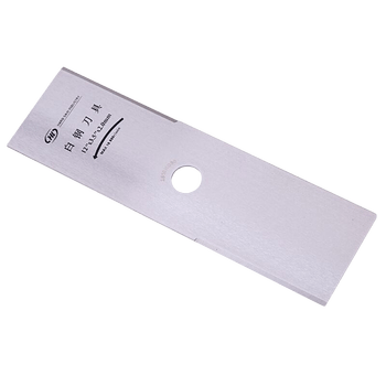 割草机刀片割灌机收割机2齿白钢打草机配件一字刀合金刀片 2齿白钢