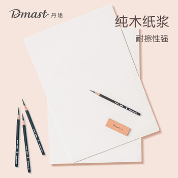 得力（deli）4K160g素描纸PE袋装(20张/袋)手绘临摹专业联考艺考铅画纸RS3-4K