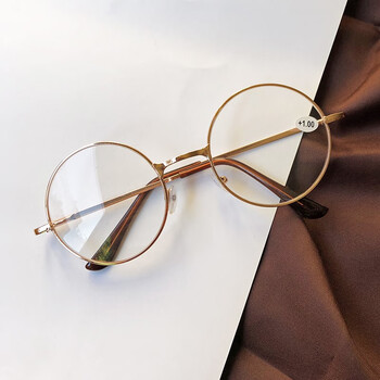 usa轻奢高端民国复古老花镜男女款树脂时尚超轻圆形中老年人老花眼镜