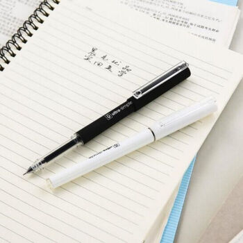 晨光0.5mmAGPB7701优品中性笔加强型全针管签字笔水笔针头学生考试专用黑色 12支/盒 1盒装