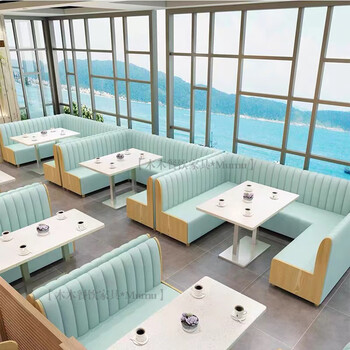 千曼雅卡座沙发餐厅饭店火锅店半圆卡座定制储物靠墙转角弧形卡座沙发