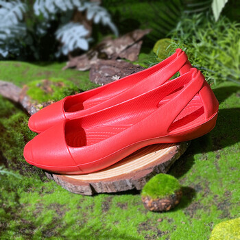 crocs洞洞鞋女款一脚蹬沙滩凉拖鞋夏季防滑凉鞋女鞋1红色w93940码