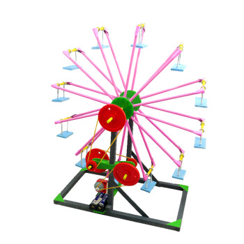 倉梵 科技小製作小發明小學生科學實驗 變廢為寶瓶蓋摩天輪手工diy