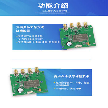 言象（UHF读写模块【RS232接口】） RFID超高频读写模块6c电子标签读写模组智能柜子远距离识别单