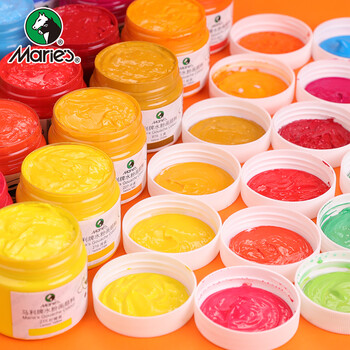 马利(Marie's)水粉颜料100ml中黄 大瓶罐装学生浓缩广告水粉画颜料 写生易清洗无异味儿童色彩颜料G-800 速写 马克笔绘画 马利(Marie's)水粉颜料100ml中黄 大瓶罐装学生浓缩广告水粉画颜料 写生易清洗无异味儿童色彩颜料G-800 速写 马克笔绘画