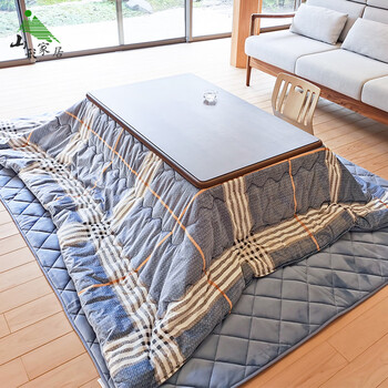 桌子日式和室榻榻米被炉茶暖炉桌茶几矮桌实木坑几 简格兰取暖被240cm