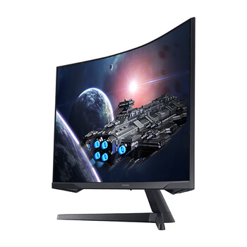 三星（SAMSUNG）27英寸 G55C 165Hz G5 2K 1000R 曲面 1ms FreeSync 低蓝光 玄龙骑士 电竞 显示器 LS27CG552ECXXF