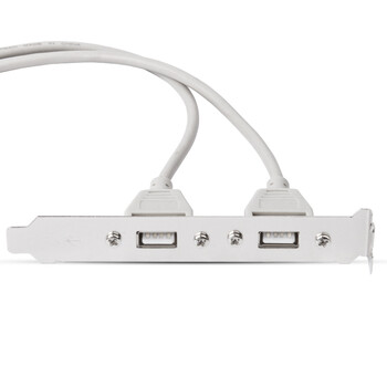 魔羯 MOGE MC8221 主板USB挡板线9针标准2口扩展两个USB2.0接口 2口USB2.0扩展全高4U设计 线长30cm