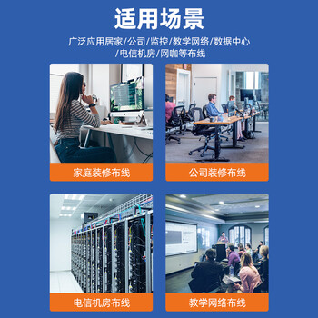 山泽网络网口面板 六类千兆网线免打模块面板插座套装 86型加厚  一位电脑面板+六类模块套装 SZ-MBT05