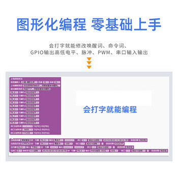 凯元达 语音识别模块 串口一键下载AI离线语音开发板天问学习模块ASR-PRO核心板+下载器（2个）