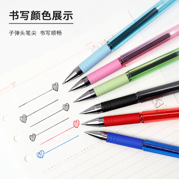 斑马牌（ZEBRA）真好中性笔 0.5mm子弹头签字笔 学生标记笔水性笔 C-JJ1 蓝色 5支装