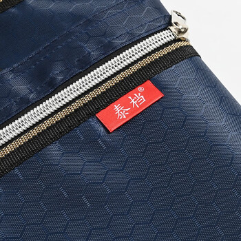 泰档公文包男士手提包牛津布资料袋双层收纳袋防水会议足球纹蓝色双面衬不掉渣【1个】TJ0281