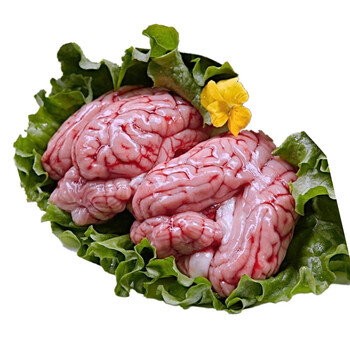 【顺丰】猪脑新鲜冷冻8副大猪脑新鲜国产鲜冻猪脑火锅约1000g 12副