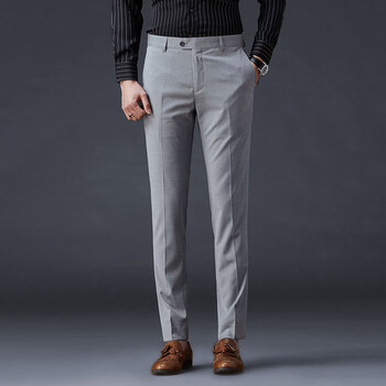 sidisen西装裤男夏季薄款商务休闲正装长裤弹力韩版修身坠感小脚西裤