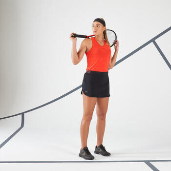 迪卡侬（DECATHLON）网球裙裤女春季户外运动速干透气黑色46-4436702