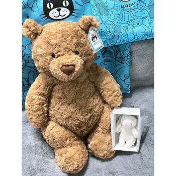 赛普达(saipuda)英国jc巴塞罗那熊熊公仔可爱巴塞罗熊47cm泰迪熊玩偶