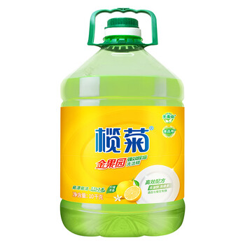 榄菊 大桶洗洁精商用10kg 金果园餐具果蔬清洗剂食品用级别洗涤灵