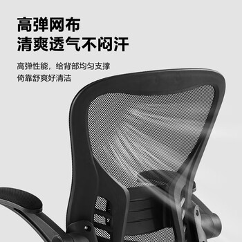 博泰电脑椅办公椅家用坐椅工学网布椅子会议椅书房椅弓形职员椅20910L