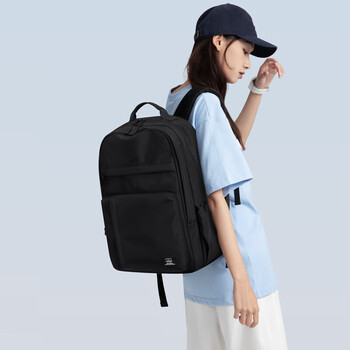 第九城（V.NINE）双肩包男士14/15.6英寸大容量电脑背包男女学生书包旅行运动背包