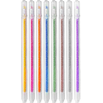 中盛画材银色闪光啫喱笔中性笔荧光笔记号笔珠光彩色绘画标记笔亮晶晶水笔单支套装金属色学生美术写生